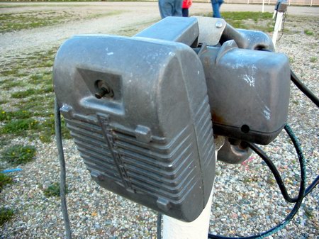 US-23 Drive-In Theater - Speaker Photo From Water Winter Wonderland